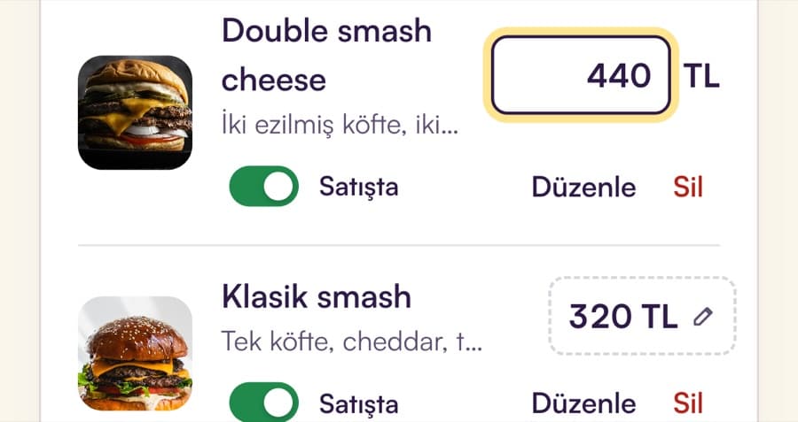 Clopify panelinde ürün fiyatı değiştiriliyor